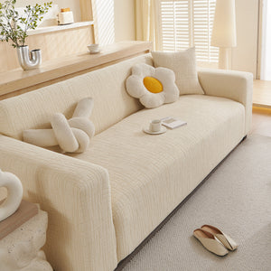 Embossed Lines Couch Covers Stretchable Non-Slip & Washable Sofa Slipcovers