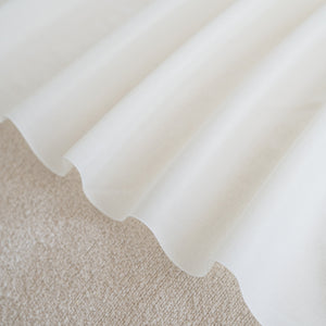 Daisy Striped Sofa Cover with Sheer Ruffle Skirt, Floral Soft Slipcover Blanket