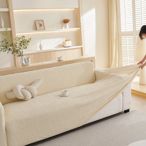 Embossed Lines Couch Covers Stretchable Non-Slip & Washable Sofa Slipcovers