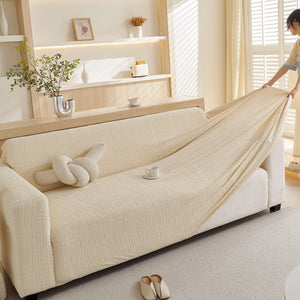 Embossed Lines Couch Covers Stretchable Non-Slip & Washable Sofa Slipcovers