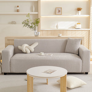 Embossed Lines Couch Covers Stretchable Non-Slip & Washable Sofa Slipcovers