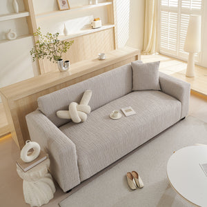 Embossed Lines Couch Covers Stretchable Non-Slip & Washable Sofa Slipcovers