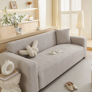 Embossed Lines Couch Covers Stretchable Non-Slip & Washable Sofa Slipcovers