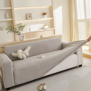 Embossed Lines Couch Covers Stretchable Non-Slip & Washable Sofa Slipcovers