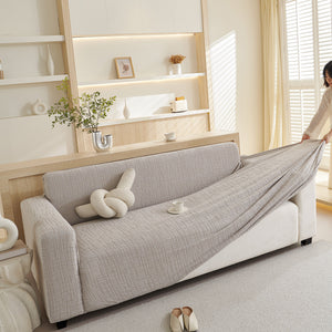 Embossed Lines Couch Covers Stretchable Non-Slip & Washable Sofa Slipcovers