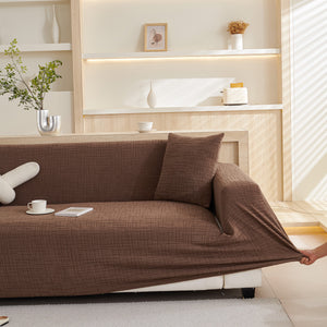 Embossed Lines Couch Covers Stretchable Non-Slip & Washable Sofa Slipcovers