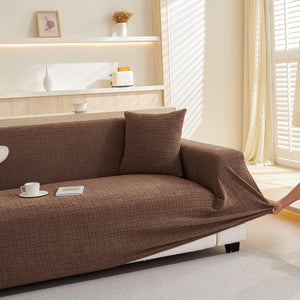 Embossed Lines Couch Covers Stretchable Non-Slip & Washable Sofa Slipcovers