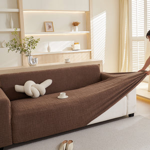 Embossed Lines Couch Covers Stretchable Non-Slip & Washable Sofa Slipcovers