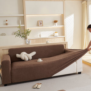 Embossed Lines Couch Covers Stretchable Non-Slip & Washable Sofa Slipcovers