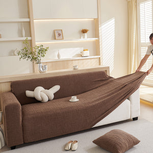 Embossed Lines Couch Covers Stretchable Non-Slip & Washable Sofa Slipcovers