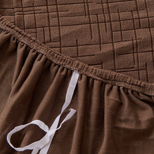 Embossed Lines Couch Covers Stretchable Non-Slip & Washable Sofa Slipcovers