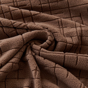 Embossed Lines Couch Covers Stretchable Non-Slip & Washable Sofa Slipcovers