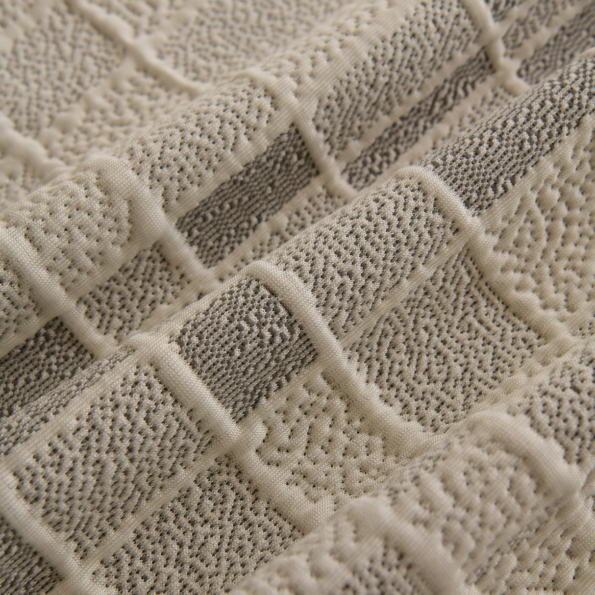 Sofa Cover Throw with Subtle Textured Stripes Lightweight Smooth Couch Slipcover