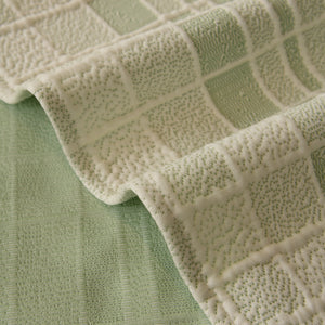 Sofa Cover Throw with Subtle Textured Stripes Lightweight Smooth Couch Slipcover