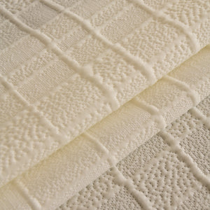 Sofa Cover Throw with Subtle Textured Stripes Lightweight Smooth Couch Slipcover