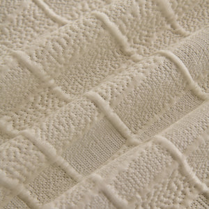 Sofa Cover Throw with Subtle Textured Stripes Lightweight Smooth Couch Slipcover