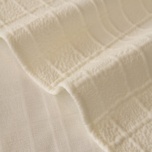 Sofa Cover Throw with Subtle Textured Stripes Lightweight Smooth Couch Slipcover