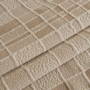 Sofa Cover Throw with Subtle Textured Stripes Lightweight Smooth Couch Slipcover