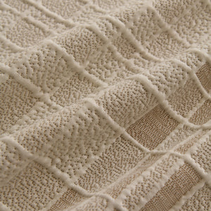 Sofa Cover Throw with Subtle Textured Stripes Lightweight Smooth Couch Slipcover