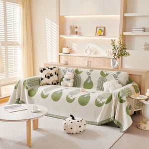 Decorative Throw Blankets for Couch Reversible Chenille Furniture Throw Covers for Sectional Sofa