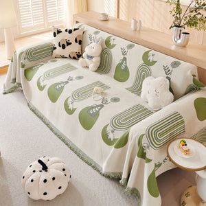 Decorative Throw Blankets for Couch Reversible Chenille Furniture Throw Covers for Sectional Sofa