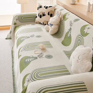 Decorative Throw Blankets for Couch Reversible Chenille Furniture Throw Covers for Sectional Sofa