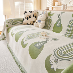 Decorative Throw Blankets for Couch Reversible Chenille Furniture Throw Covers for Sectional Sofa