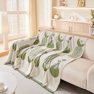 Decorative Throw Blankets for Couch Reversible Chenille Furniture Throw Covers for Sectional Sofa