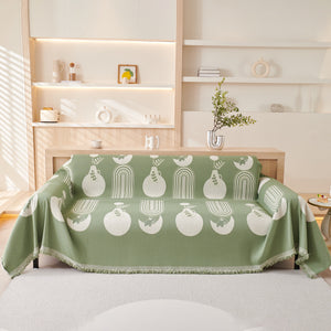 Decorative Throw Blankets for Couch Reversible Chenille Furniture Throw Covers for Sectional Sofa