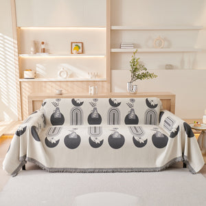 Decorative Throw Blankets for Couch Reversible Chenille Furniture Throw Covers for Sectional Sofa