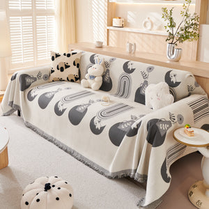 Decorative Throw Blankets for Couch Reversible Chenille Furniture Throw Covers for Sectional Sofa