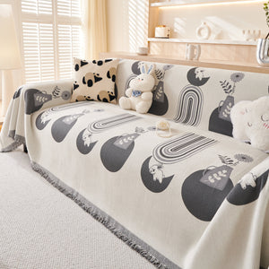 Decorative Throw Blankets for Couch Reversible Chenille Furniture Throw Covers for Sectional Sofa