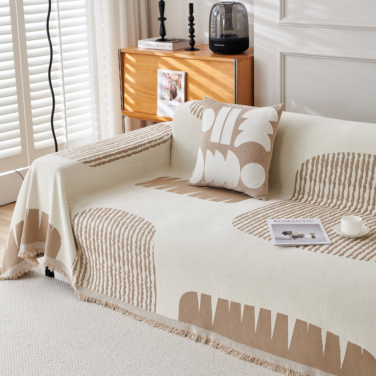 Soft Cozy Chenille Sofa Throw Blanket and Sectional Seat Covers, Scratch Resistant Sofa Couch Covers