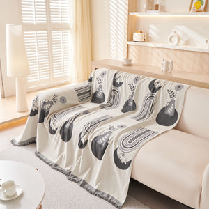 Decorative Throw Blankets for Couch Reversible Chenille Furniture Throw Covers for Sectional Sofa