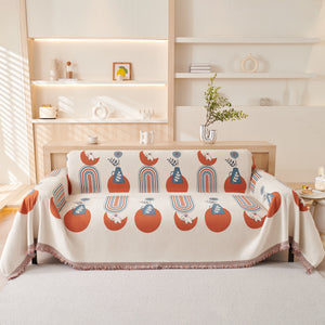 Decorative Throw Blankets for Couch Reversible Chenille Furniture Throw Covers for Sectional Sofa