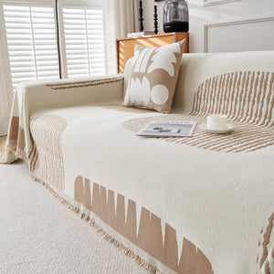 Soft Cozy Chenille Sofa Throw Blanket and Sectional Seat Covers, Scratch Resistant Sofa Couch Covers