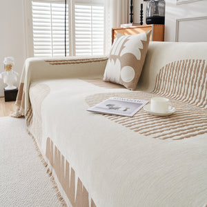 Soft Cozy Chenille Sofa Throw Blanket and Sectional Seat Covers, Scratch Resistant Sofa Couch Covers