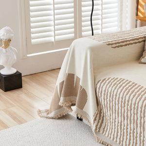 Soft Cozy Chenille Sofa Throw Blanket and Sectional Seat Covers, Scratch Resistant Sofa Couch Covers