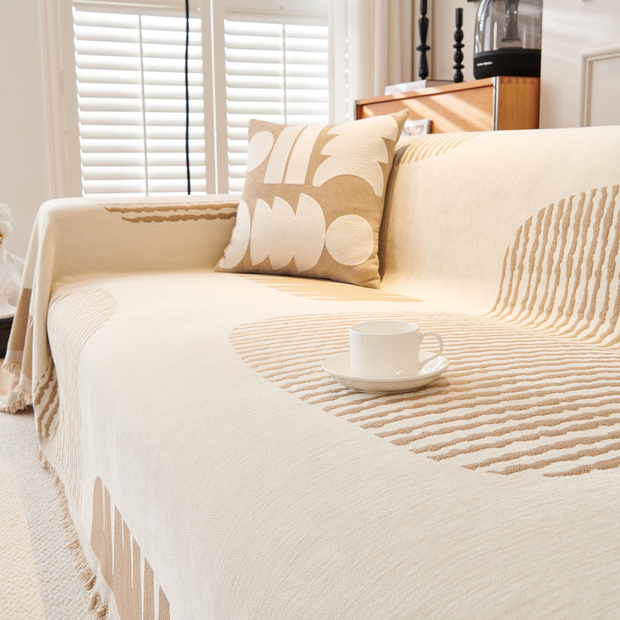 Soft Cozy Chenille Sofa Throw Blanket and Sectional Seat Covers, Scratch Resistant Sofa Couch Covers