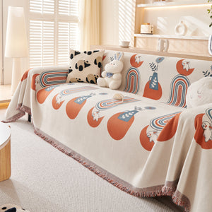 Decorative Throw Blankets for Couch Reversible Chenille Furniture Throw Covers for Sectional Sofa