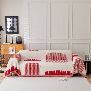 Soft Cozy Chenille Sofa Throw Blanket and Sectional Seat Covers, Scratch Resistant Sofa Couch Covers