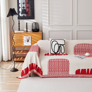 Soft Cozy Chenille Sofa Throw Blanket and Sectional Seat Covers, Scratch Resistant Sofa Couch Covers