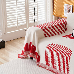 Soft Cozy Chenille Sofa Throw Blanket and Sectional Seat Covers, Scratch Resistant Sofa Couch Covers