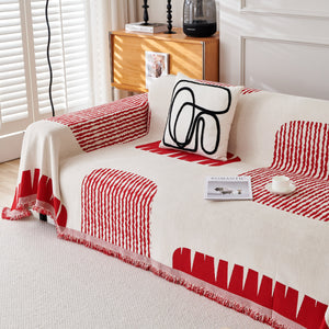 Soft Cozy Chenille Sofa Throw Blanket and Sectional Seat Covers, Scratch Resistant Sofa Couch Covers