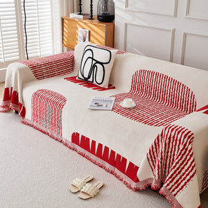 Soft Cozy Chenille Sofa Throw Blanket and Sectional Seat Covers, Scratch Resistant Sofa Couch Covers