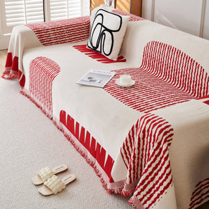 Soft Cozy Chenille Sofa Throw Blanket and Sectional Seat Covers, Scratch Resistant Sofa Couch Covers