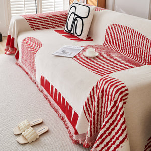 Soft Cozy Chenille Sofa Throw Blanket and Sectional Seat Covers, Scratch Resistant Sofa Couch Covers