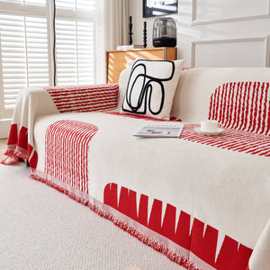 Soft Cozy Chenille Sofa Throw Blanket and Sectional Seat Covers, Scratch Resistant Sofa Couch Covers