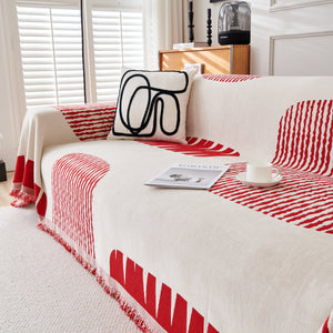 Soft Cozy Chenille Sofa Throw Blanket and Sectional Seat Covers, Scratch Resistant Sofa Couch Covers