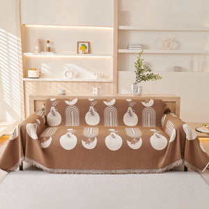 Decorative Throw Blankets for Couch Reversible Chenille Furniture Throw Covers for Sectional Sofa